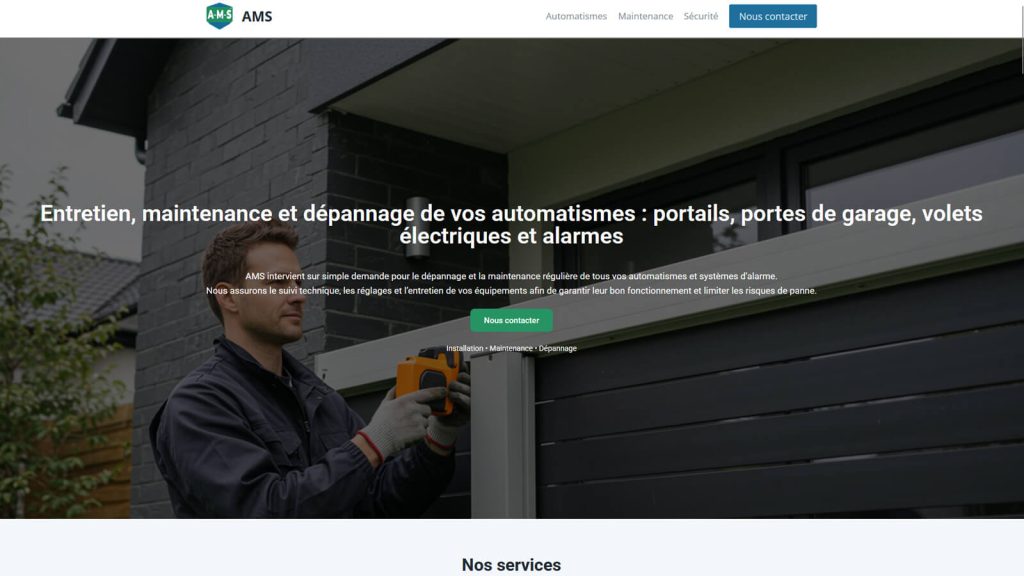 Page d'accueil AMS home ArielleCR