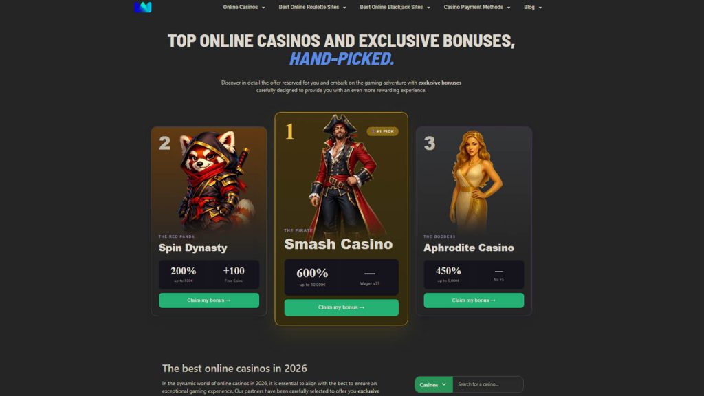 Page accueil MadnessBonus